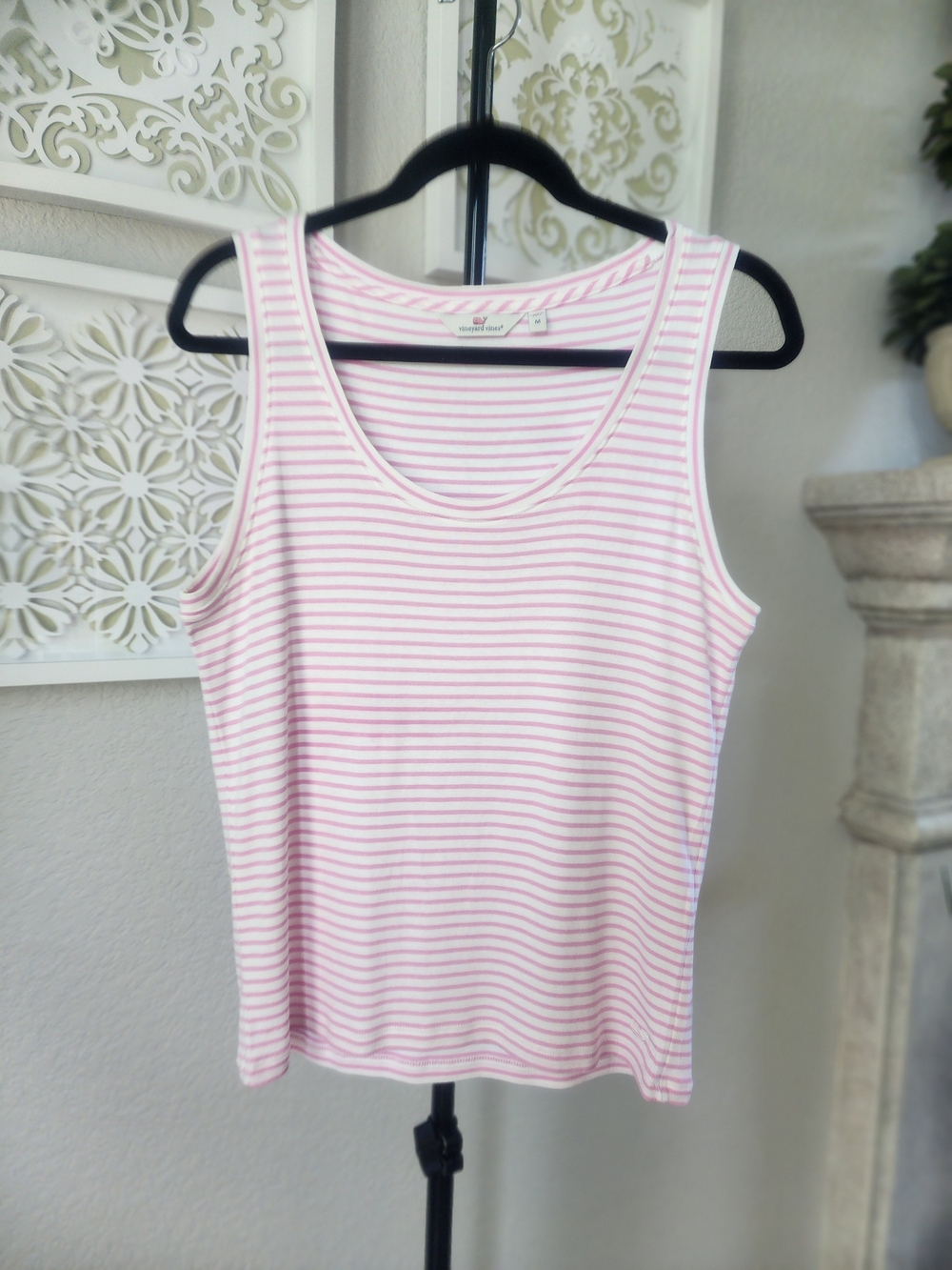 Vineyard Vines Pink & White Striped Tee - Picture 5 of 5